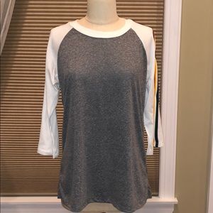 Camp Collection Soft Rainbow Baseball Tee